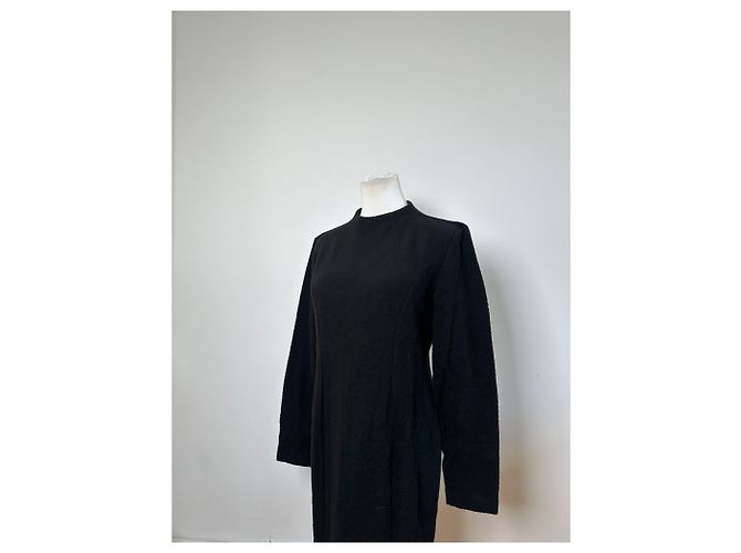 Chloé Vintage Chloe Wollmischung Langarmkleid Schwarz L - Ansicht 8