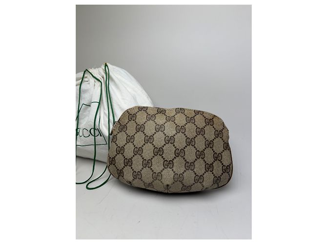 Neceser Vintage Gucci GG Supreme Beige Marrón - vista 13