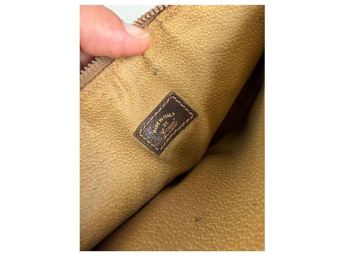 Neceser Vintage Gucci GG Supreme Beige Marrón - vista 4