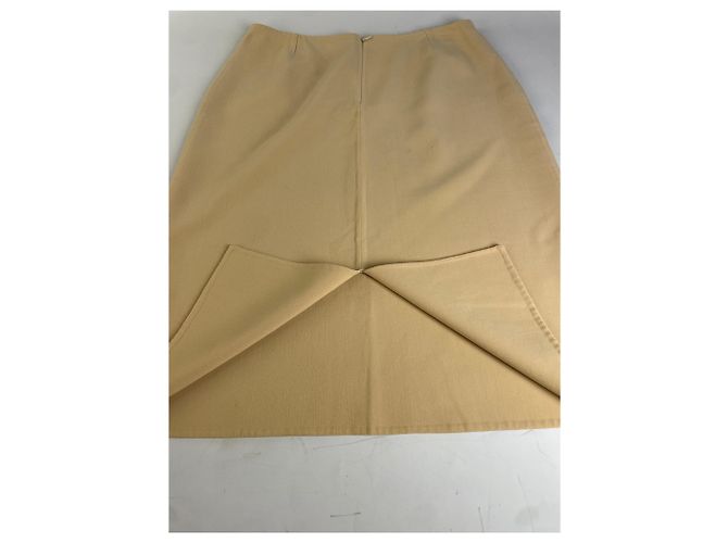 Céline Gonna a trapezio vintage Celine beige Francia L - vue 11