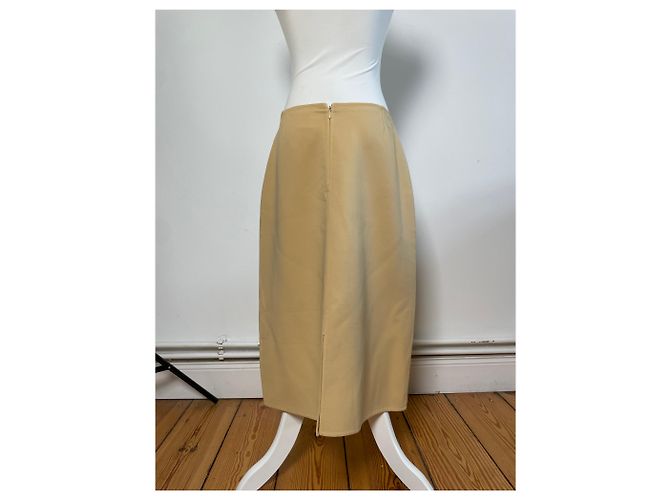 Céline Gonna a trapezio vintage Celine beige Francia L - vue 13