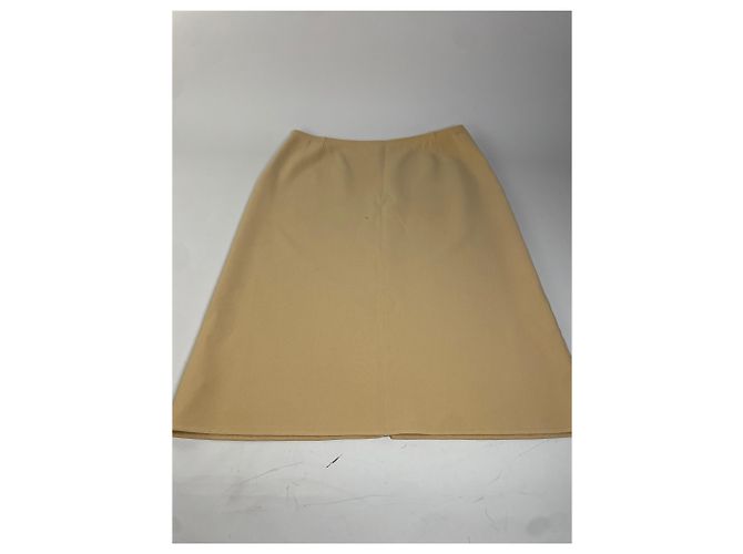 Céline Gonna a trapezio vintage Celine beige Francia L - vue 5