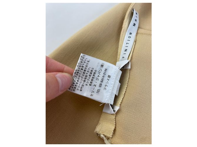 Céline Gonna a trapezio vintage Celine beige Francia L - vue 6