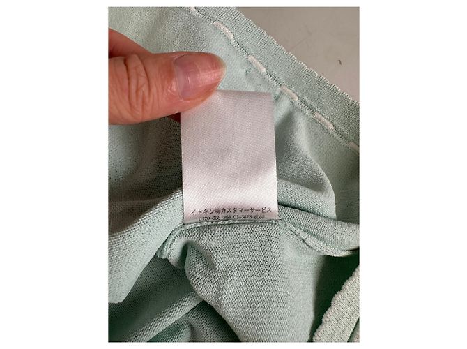 T-shirt Vintage Courreges in misto rayon Verde menta S - vista 11