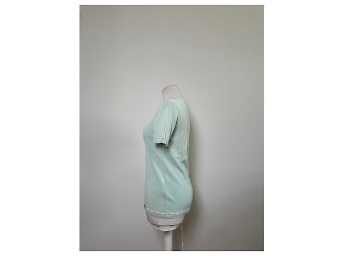 T-shirt Vintage Courreges in misto rayon Verde menta S - vista 2