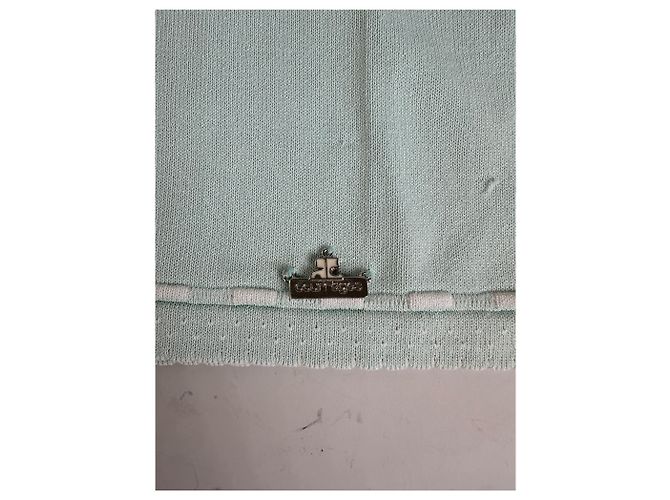 T-shirt Vintage Courreges in misto rayon Verde menta S - vista 5