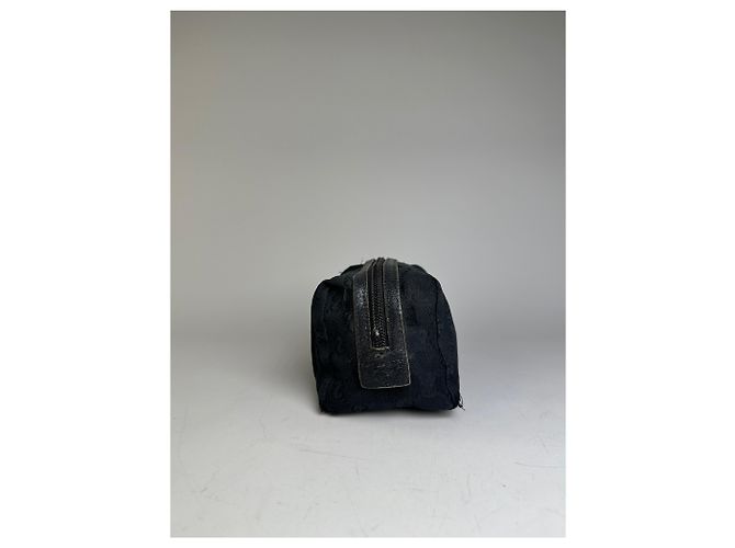 Beauty case Vintage Gucci GG Supreme Nero Argento - vista 5