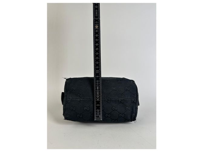 Beauty case Vintage Gucci GG Supreme Nero Argento - vista 9