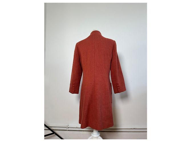 Chloé Vintage Chloe Wool Blend Coat Rust M Red - view 11