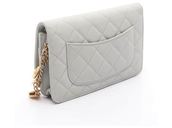 Borsa Chanel Matelassé Grigia Marrone - vista 2