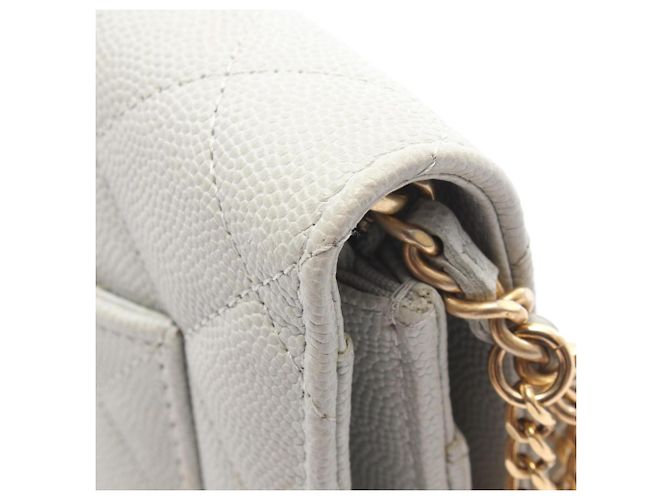 Borsa Chanel Matelassé Grigia Marrone - vista 8