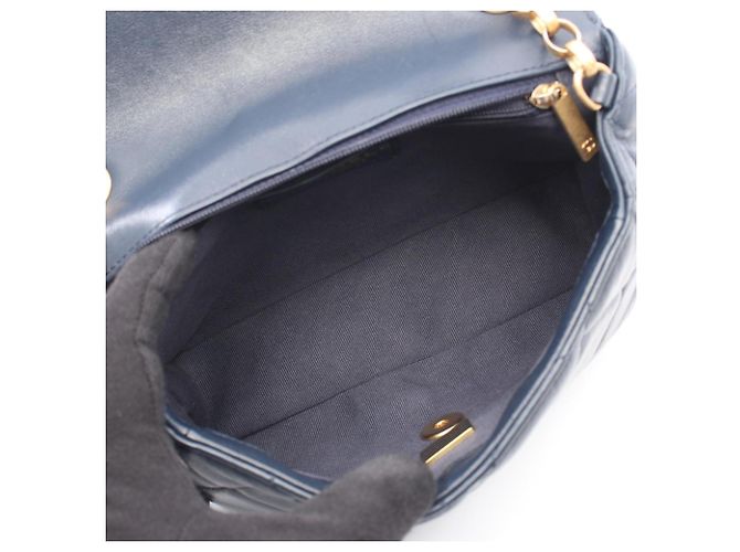 Borsa Chanel Matelassé Blu Navy - vista 3