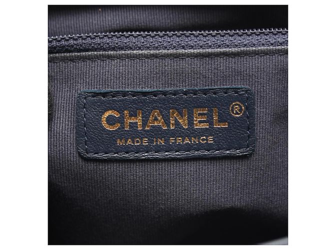 Borsa Chanel Matelassé Blu Navy - vista 4