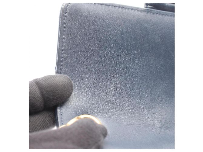 Borsa Chanel Matelassé Blu Navy - vista 7