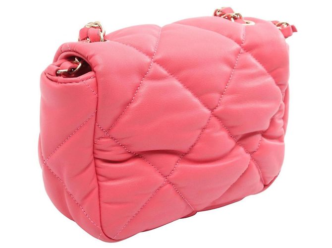Borsa a tracolla Chanel Matelassé in agnello Rosa - vista 2