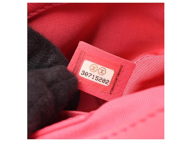 Borsa a tracolla Chanel Matelassé in agnello Rosa - vista 5