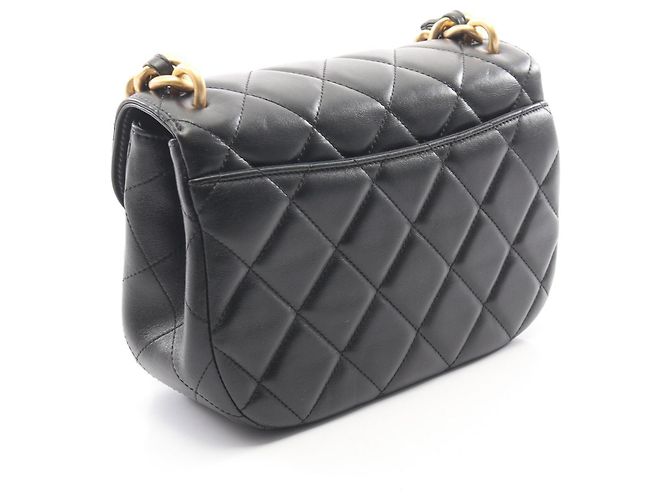 Borsa Chanel Matelassé in pelle di agnello nera Nero - vista 2
