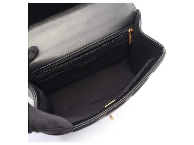 Borsa Chanel Matelassé in pelle di agnello nera Nero - vista 3