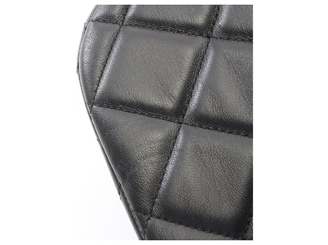 Borsa Chanel Matelassé in pelle di agnello nera Nero - vista 8