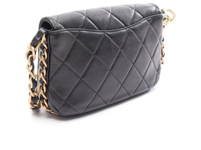 Borsa a Spalla Chanel Matelassé Nero - vista 2