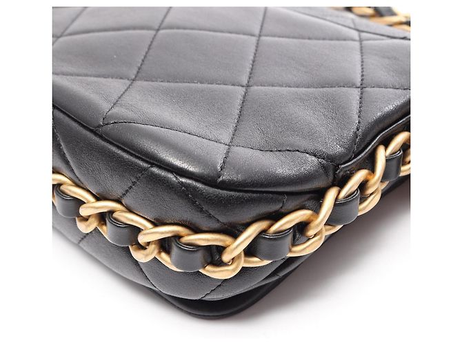 Borsa a Spalla Chanel Matelassé Nero - vista 7