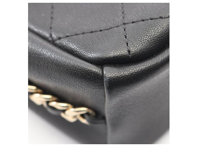 Borsa a tracolla piccola Matelassé Chanel Nero - vista 6