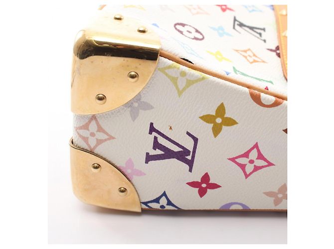 Bolso de hombro Louis Vuitton Boulogne Monogram Multicolor Blanco - vista 13