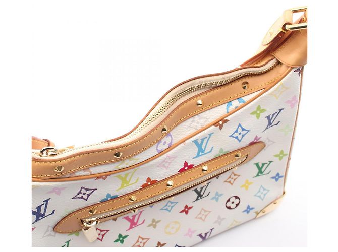 Bolso de hombro Louis Vuitton Boulogne Monogram Multicolor Blanco - vista 14