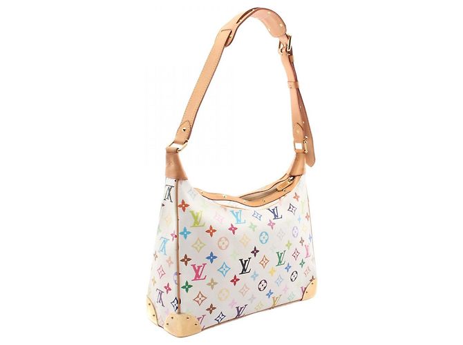 Bolso de hombro Louis Vuitton Boulogne Monogram Multicolor Blanco - vista 2