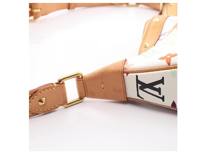 Bolso de hombro Louis Vuitton Boulogne Monogram Multicolor Blanco - vista 8