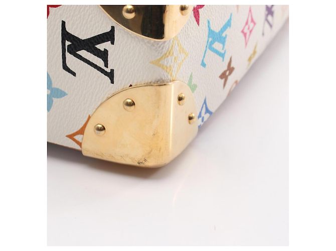 Bolso de hombro Louis Vuitton Boulogne Monogram Multicolor Blanco - vista 9