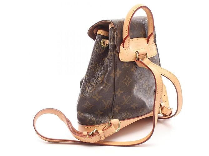 Zaino/Borsa Mini Montsouris Monogram Louis Vuitton Marrone Monogramma - vista 2