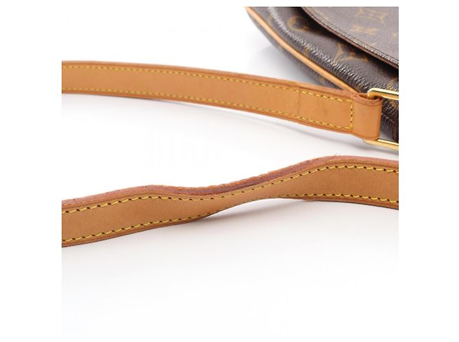 Borsa a Spalla Louis Vuitton Musette Tango Marrone Monogramma - vista 11