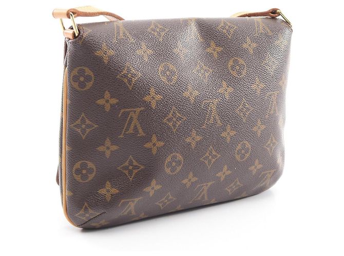 Borsa a Spalla Louis Vuitton Musette Tango Marrone Monogramma - vista 2