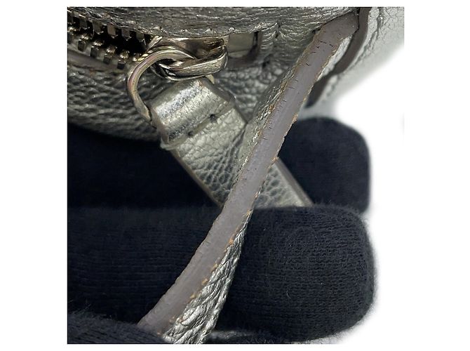 Everyday Borsa a tracolla in pelle Balenciaga XS Argento - vista 12