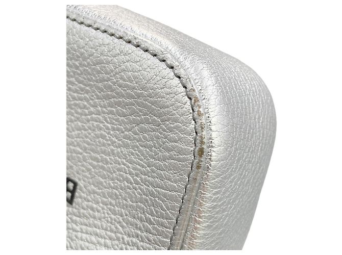 Everyday Borsa a tracolla in pelle Balenciaga XS Argento - vista 7