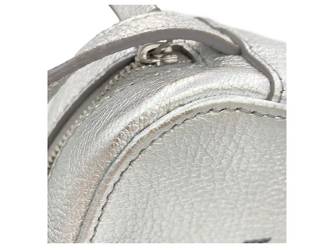 Everyday Borsa a tracolla in pelle Balenciaga XS Argento - vista 8