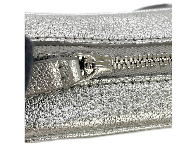 Everyday Borsa a tracolla in pelle Balenciaga XS Argento - vista 9