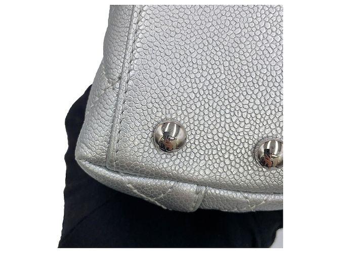Borsa Chanel Matelassé in argento - vista 10
