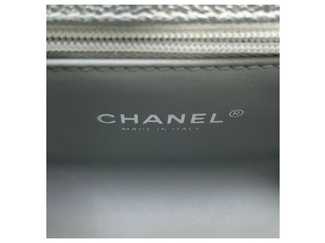Borsa Chanel Matelassé in argento - vista 14