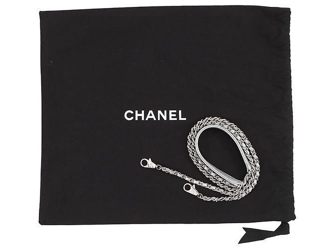 Borsa Chanel Matelassé in argento - vista 15