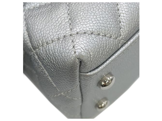 Borsa Chanel Matelassé in argento - vista 7