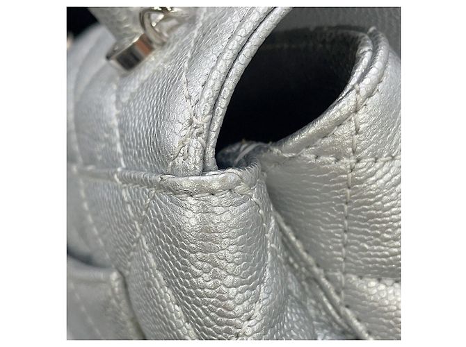 Borsa Chanel Matelassé in argento - vista 8