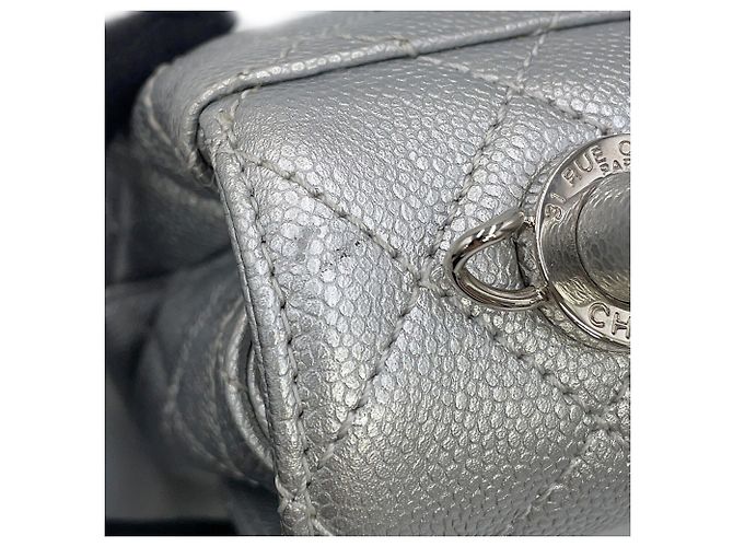 Borsa Chanel Matelassé in argento - vista 9