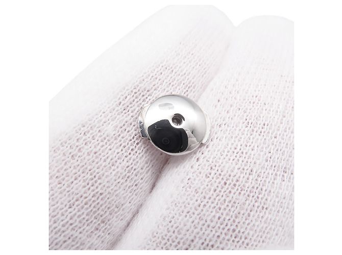 Orecchini a lobo in oro bianco 18K e diamanti Louis Vuitton - vista 9