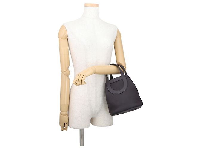 Hermès Borsa Tote Hermes In the Loop 18 Viola scuro - vista 4