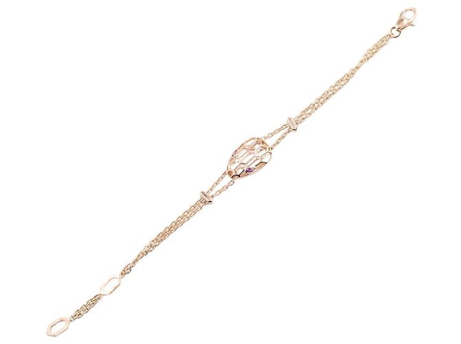Bulgari Bracciale Serpenti Bvlgari con charms in ametista D'oro Porpora - vista 3