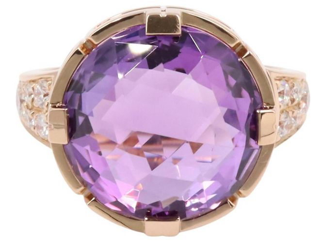 Bulgari BVLGARI Parentesi Cocktail Ring mit Amethyst und Diamant Golden Lila - Ansicht 2