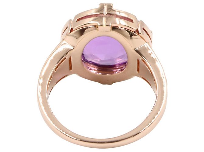 Bulgari BVLGARI Parentesi Cocktail Ring mit Amethyst und Diamant Golden Lila - Ansicht 3
