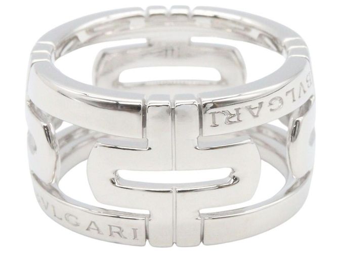 Bulgari Bvlgari Parentesi Ring aus 18K Weißgold Silber - Ansicht 2